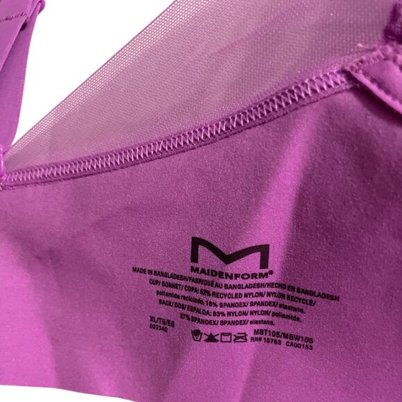 Maidenform Womens Bra Size XL Triangle Bralette Lightly Lined Convertable Straps - Picture 5 of 9